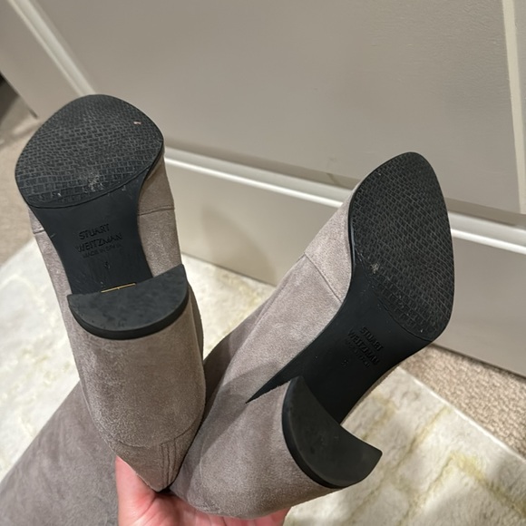 Stuart Weiztman Gray Suede OTK Boots - Picture 5 of 5